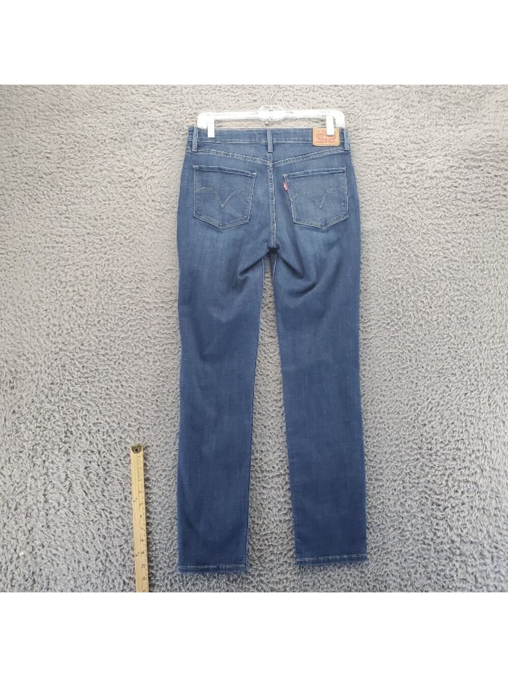 Levis Jeans Womens Size 8 Blue Mid Rise Skinny Stretch Denim *Read*